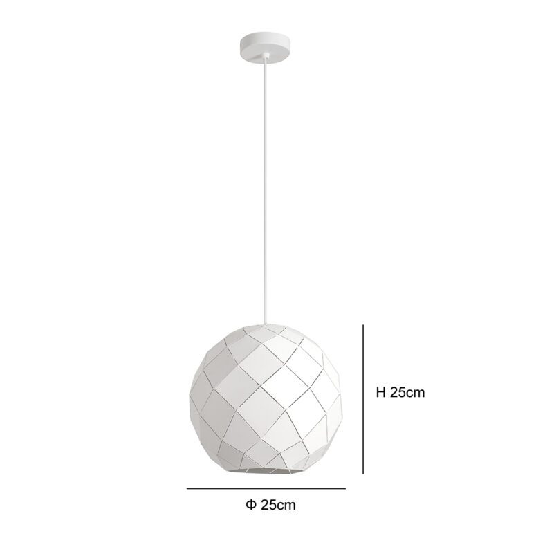 Lámpara colgante Visius White