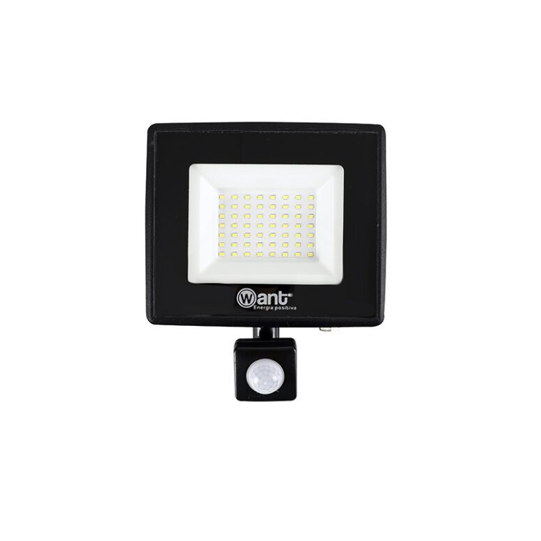 PROYECTOR 50W LED THIN LIGHT CON SENSOR 6000K