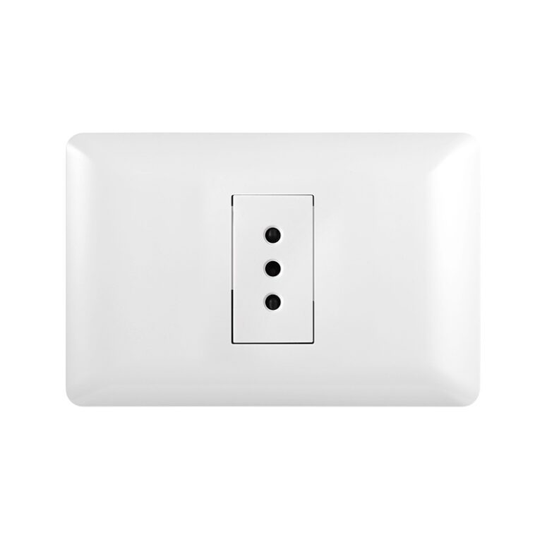 TOMACORRIENTE SIMPLE 10A 250V BLANCO