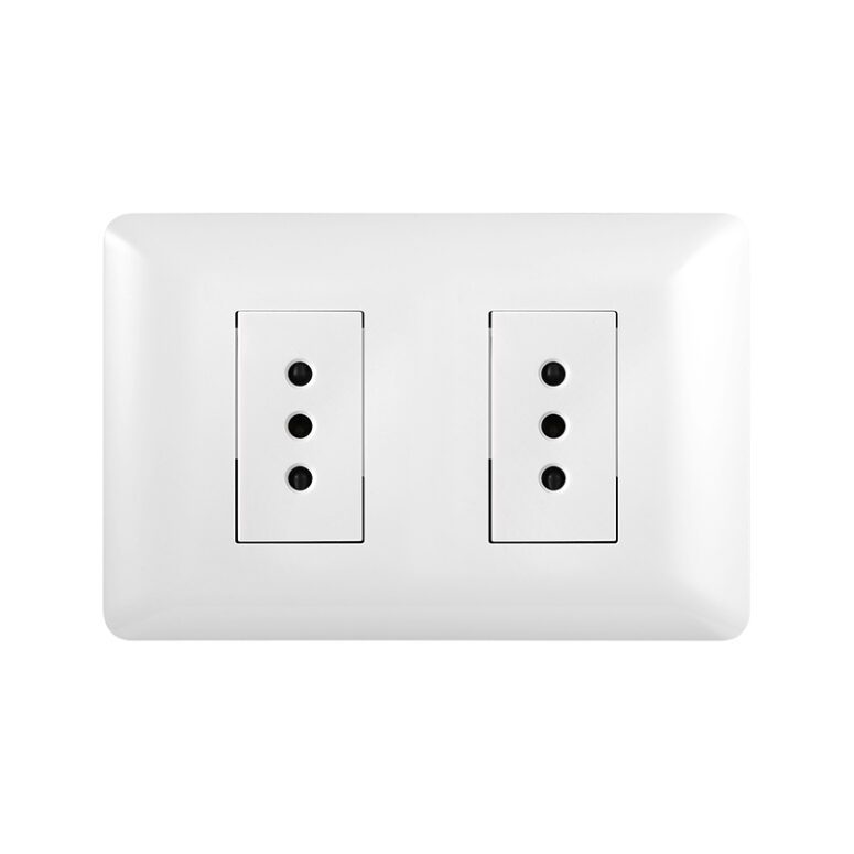 TOMACORRIENTE DOBLE 10A 250V BLANCO