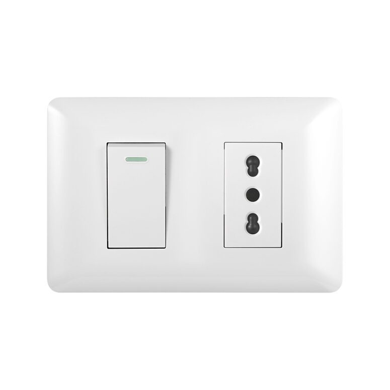 TOMACORRIENTE SIMPLE 10/16A 250V+INTERRUPTOR SIMPLE 9/12 10A BLANCO