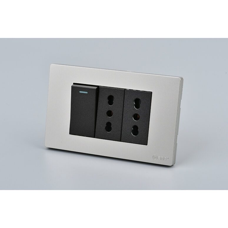 INTERRUPTOR*1 MET 9/12 16A+TOMACORRIENTE*2 16A G+N 10PC