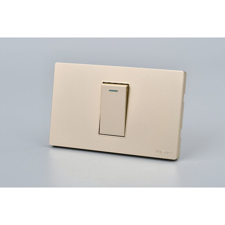 INTERRUPTOR SIMPLE MET 9/24 16A GOLD 10PC