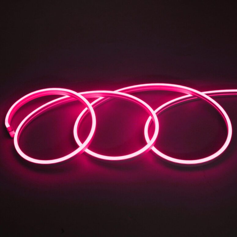 CINTA LED NEON 12V 5M 5*11 2835 120LEDS ROSADO