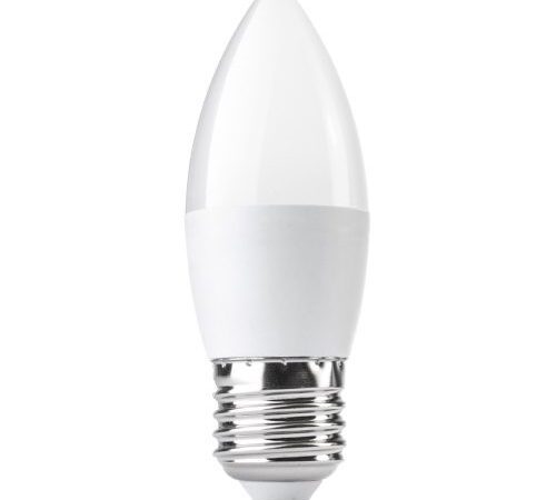 AMPOLLETA LED  5W VELA EMPAVONADOS E27